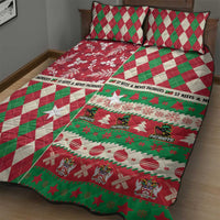 St Kitts & Nevis Cricket Christmas Quilt Bed Set Merry Xmas Patriots - Wonder Print Shop