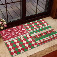 St Kitts & Nevis Cricket Christmas Rubber Doormat Merry Xmas Patriots - Wonder Print Shop