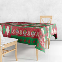 St Kitts & Nevis Cricket Christmas Tablecloth Merry Xmas Patriots - Wonder Print Shop