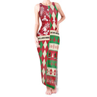 Personalized St Kitts & Nevis Cricket Christmas Tank Maxi Dress Merry Xmas Patriots - Wonder Print Shop