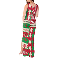 Personalized St Kitts & Nevis Cricket Christmas Tank Maxi Dress Merry Xmas Patriots - Wonder Print Shop