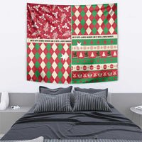 St Kitts & Nevis Cricket Christmas Tapestry Merry Xmas Patriots - Wonder Print Shop