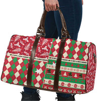 St Kitts & Nevis Cricket Christmas Travel Bag Merry Xmas Patriots - Wonder Print Shop