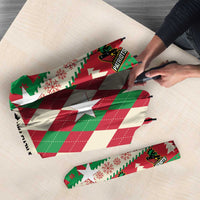 St Kitts & Nevis Cricket Christmas Umbrella Merry Xmas Patriots - Wonder Print Shop