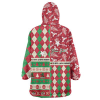 Personalized St Kitts & Nevis Cricket Christmas Wearable Blanket Hoodie Merry Xmas Patriots - Wonder Print Shop