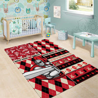 Trinbago Cricket Christmas Area Rug Merry Xmas Knight Riders - Wonder Print Shop