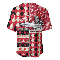 Personalized Trinbago Cricket Christmas Baseball Jersey Merry Xmas Knight Riders - Wonder Print Shop