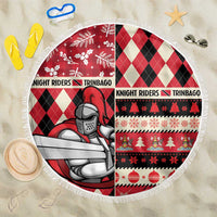 Trinbago Cricket Christmas Beach Blanket Merry Xmas Knight Riders - Wonder Print Shop