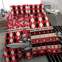Trinbago Cricket Christmas Bedding Set Merry Xmas Knight Riders - Wonder Print Shop