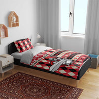 Trinbago Cricket Christmas Bedding Set Merry Xmas Knight Riders - Wonder Print Shop