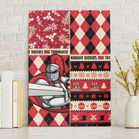 Trinbago Cricket Christmas Canvas Wall Art Merry Xmas Knight Riders - Wonder Print Shop