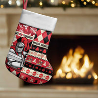 Personalized Trinbago Cricket Christmas Stocking Merry Xmas Knight Riders - Wonder Print Shop