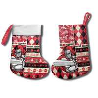 Personalized Trinbago Cricket Christmas Stocking Merry Xmas Knight Riders - Wonder Print Shop