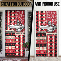 Personalized Trinbago Cricket Christmas Door Cover Merry Xmas Knight Riders - Wonder Print Shop