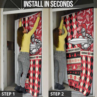 Personalized Trinbago Cricket Christmas Door Cover Merry Xmas Knight Riders - Wonder Print Shop