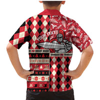 Personalized Trinbago Cricket Christmas Family Matching Mermaid Dress and Hawaiian Shirt Merry Xmas Knight Riders - Wonder Print Shop