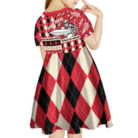 Personalized Trinbago Cricket Christmas Kid Short Sleeve Dress Merry Xmas Knight Riders - Wonder Print Shop