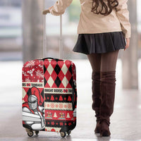 Trinbago Cricket Christmas Luggage Cover Merry Xmas Knight Riders - Wonder Print Shop