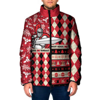 Personalized Trinbago Cricket Christmas Padded Jacket Merry Xmas Knight Riders - Wonder Print Shop