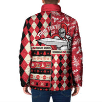 Personalized Trinbago Cricket Christmas Padded Jacket Merry Xmas Knight Riders - Wonder Print Shop
