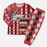 Personalized Trinbago Cricket Christmas Pajama Set Merry Xmas Knight Riders - Wonder Print Shop