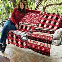 Trinbago Cricket Christmas Quilt Merry Xmas Knight Riders - Wonder Print Shop