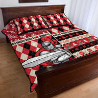 Trinbago Cricket Christmas Quilt Bed Set Merry Xmas Knight Riders - Wonder Print Shop