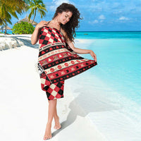 Trinbago Cricket Christmas Sarong Merry Xmas Knight Riders - Wonder Print Shop