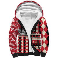 Personalized Trinbago Cricket Christmas Sherpa Hoodie Merry Xmas Knight Riders - Wonder Print Shop