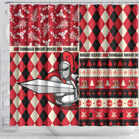 Trinbago Cricket Christmas Shower Curtain Merry Xmas Knight Riders - Wonder Print Shop