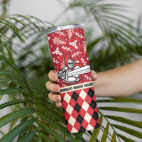 Personalized Trinbago Cricket Christmas Skinny Tumbler Merry Xmas Knight Riders - Wonder Print Shop