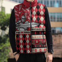 Personalized Trinbago Cricket Christmas Sleeveless Puffer Jacket Merry Xmas Knight Riders - Wonder Print Shop