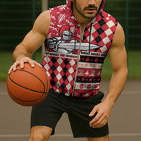 Personalized Trinbago Cricket Christmas Sleeveless Zip Hoodie Merry Xmas Knight Riders - Wonder Print Shop