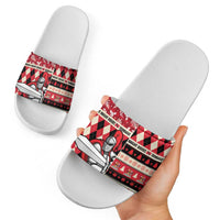Trinbago Cricket Christmas Slide Sandals Merry Xmas Knight Riders - Wonder Print Shop