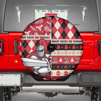 Trinbago Cricket Christmas Spare Tire Cover Merry Xmas Knight Riders - Wonder Print Shop