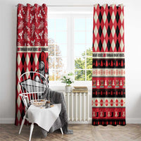 Trinbago Cricket Christmas Window Curtain Merry Xmas Knight Riders - Wonder Print Shop