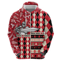 Personalized Trinbago Cricket Christmas Zip Hoodie Merry Xmas Knight Riders - Wonder Print Shop