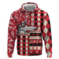 Personalized Trinbago Cricket Christmas Zip Hoodie Merry Xmas Knight Riders - Wonder Print Shop