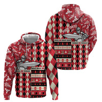 Personalized Trinbago Cricket Christmas Zip Hoodie Merry Xmas Knight Riders - Wonder Print Shop