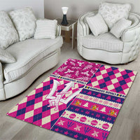 Barbados Cricket Christmas Area Rug Merry Xmas Royals - Wonder Print Shop