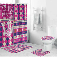 Barbados Cricket Christmas Bathroom Set Merry Xmas Royals - Wonder Print Shop