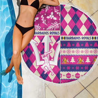Barbados Cricket Christmas Beach Blanket Merry Xmas Royals - Wonder Print Shop