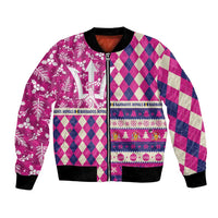 Personalized Barbados Cricket Christmas Bomber Jacket Merry Xmas Royals - Wonder Print Shop