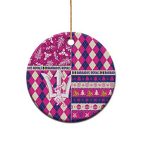 Personalized Barbados Cricket Christmas Ceramic Ornament Merry Xmas Royals - Wonder Print Shop