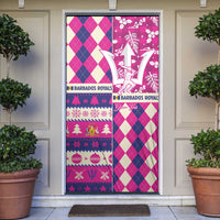 Personalized Barbados Cricket Christmas Door Cover Merry Xmas Royals - Wonder Print Shop
