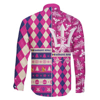 Personalized Barbados Cricket Christmas Family Matching Short Sleeve Bodycon Dress and Hawaiian Shirt Merry Xmas Royals - Wonder Print Shop