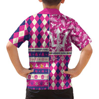 Personalized Barbados Cricket Christmas Hawaiian Shirt Merry Xmas Royals - Wonder Print Shop