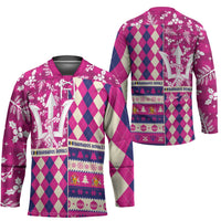 Personalized Barbados Cricket Christmas Hockey Jersey Merry Xmas Royals - Wonder Print Shop