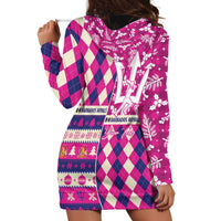 Personalized Barbados Cricket Christmas Hoodie Dress Merry Xmas Royals - Wonder Print Shop