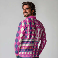 Personalized Barbados Cricket Christmas Long Sleeve Polo Shirt Merry Xmas Royals - Wonder Print Shop